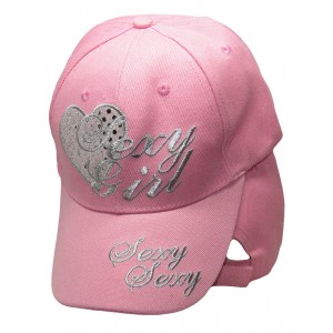 Sexy Girl Pink Heart Ladies Woman Embroidered Cap Hat RAM  eb-78359528